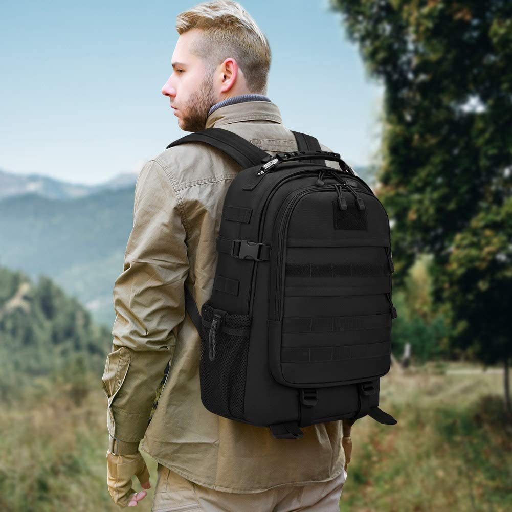 Directin Tourenrucksack Rucksack Taktische Motorrad Wanderrucksack Outdoor Wasserdicht (Wandern, Radsport, Trekking, Camping), mit USB-Anschluss, Campus Daypack Jagdrucksack Schulrucksack