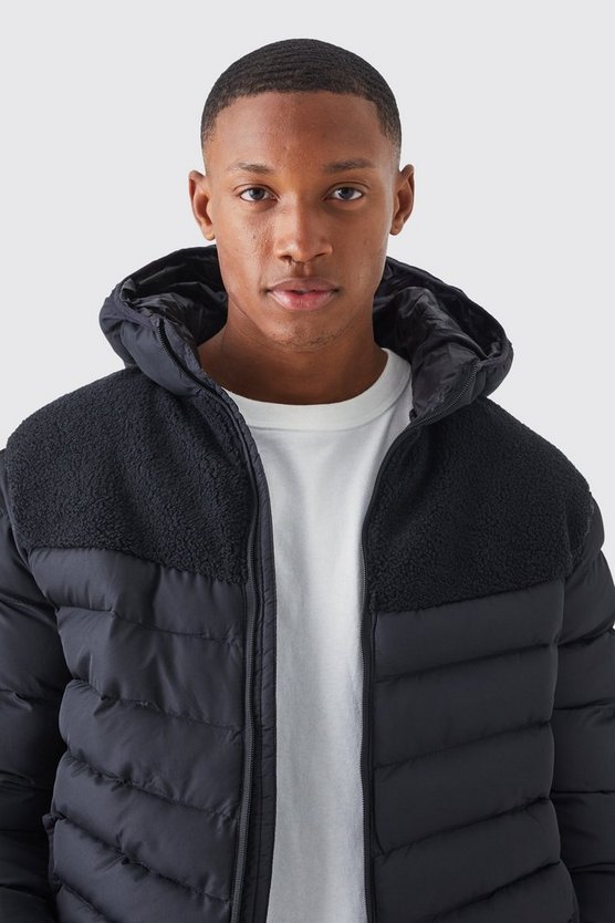 Kontrast Borg-Steppjacke