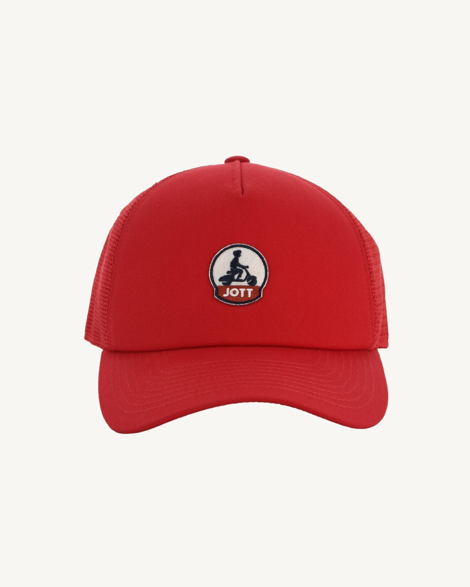 Casquette en coton et mesh Rouge Rise