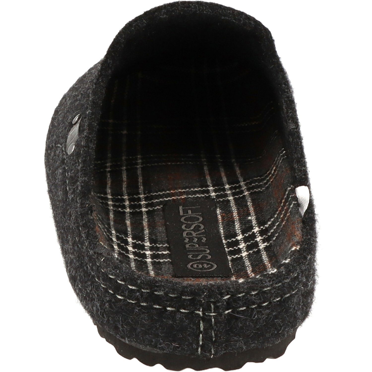 SUPERSOFT Herren Schuhe Clogs 511-086 Filz klassische Pantoffeln Hausschuh gepolstert