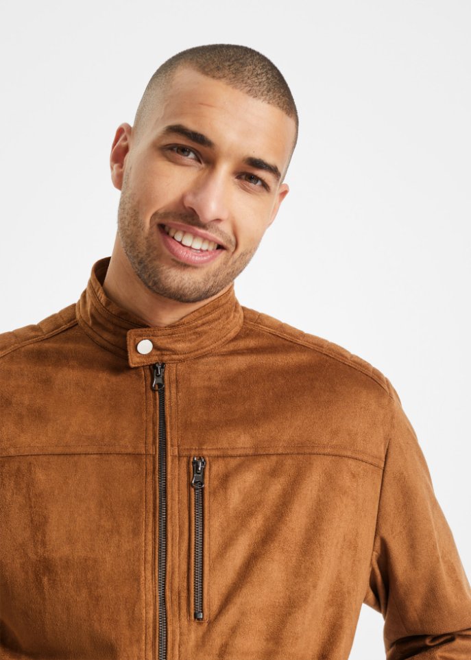 Kurzjacke in Velour-Optik