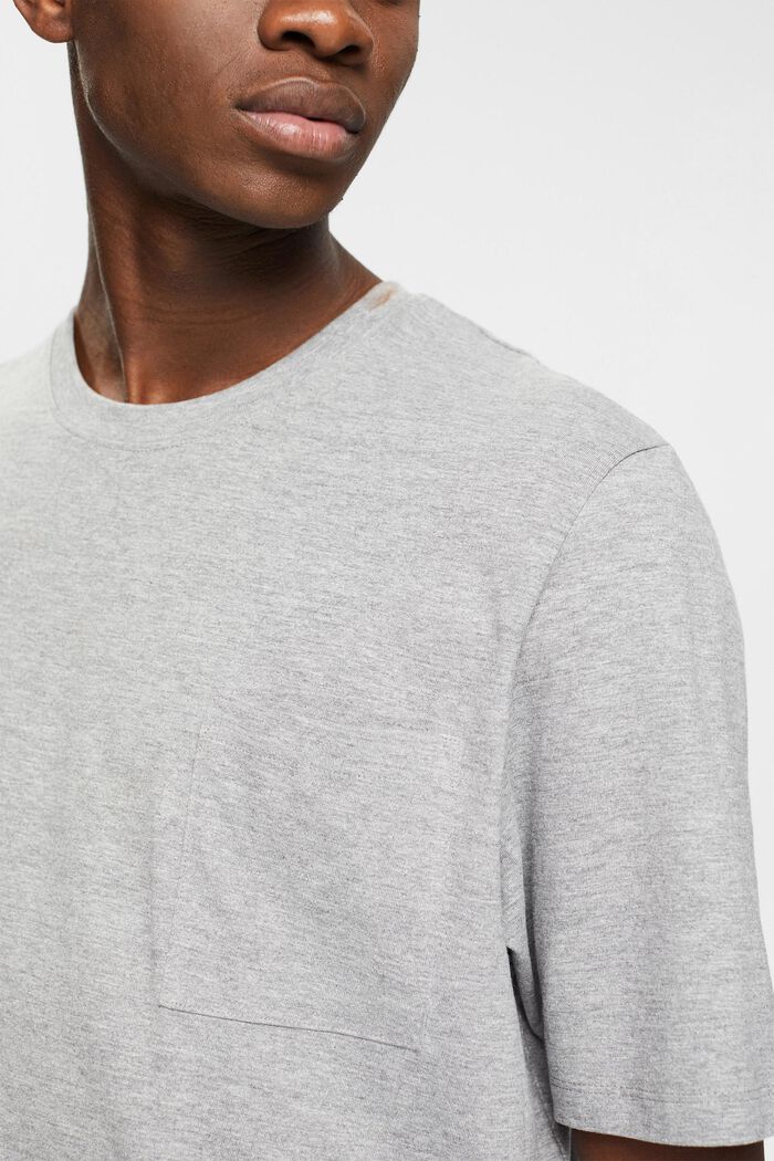T-Shirt aus meliertem Jersey, LENZING™ ECOVERO™