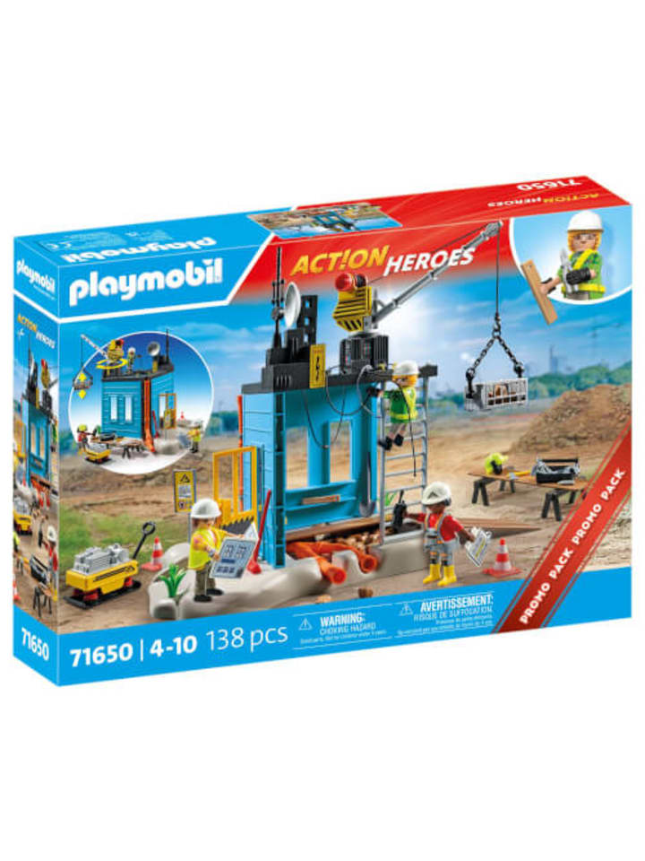Playmobil Spielfiguren Set Action Heroes, Baustelle günstig kaufen onesize