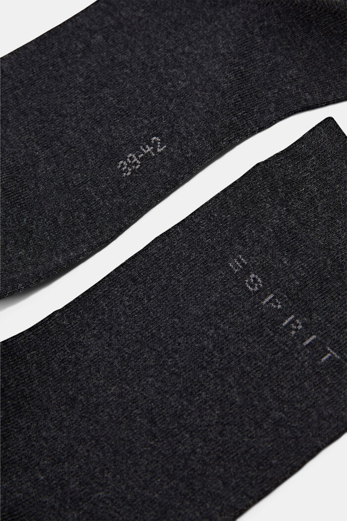 Socken im Doppelpack mit eingestricktem Logo, Bio-Baumwolle