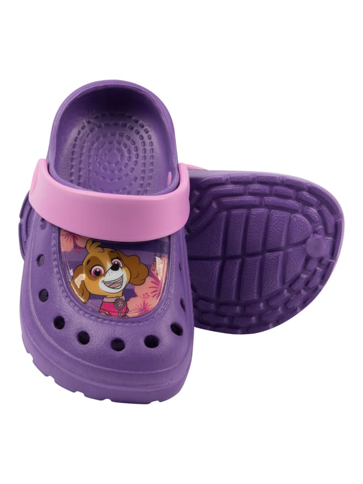 Paw Patrol Paw Patrol Clogs Skye Sandalen Pantoletten Gartenschuhe rutschfest in lila günstig kaufen