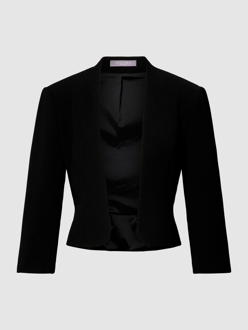 Cocktailjacke mit offener Vorderseite in schwarz