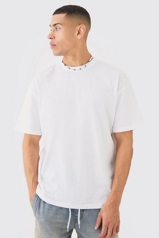 Oversize T-Shirt mit Monte Carlo Print