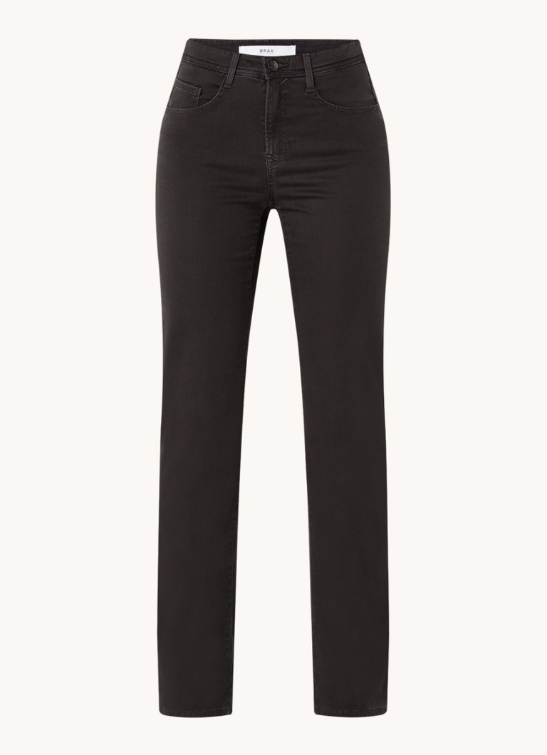 Calça chino BRAX Carola de cintura média e corte slim em mistura de lyocell
