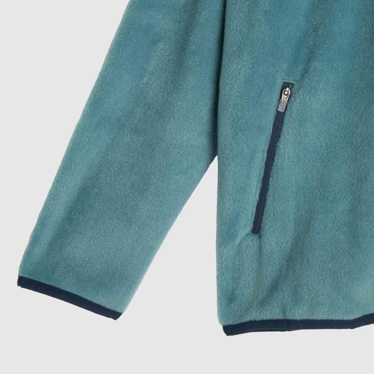 Vans – Blåa blockerade fleece-tröjor med 1/4-dragkedja för barn