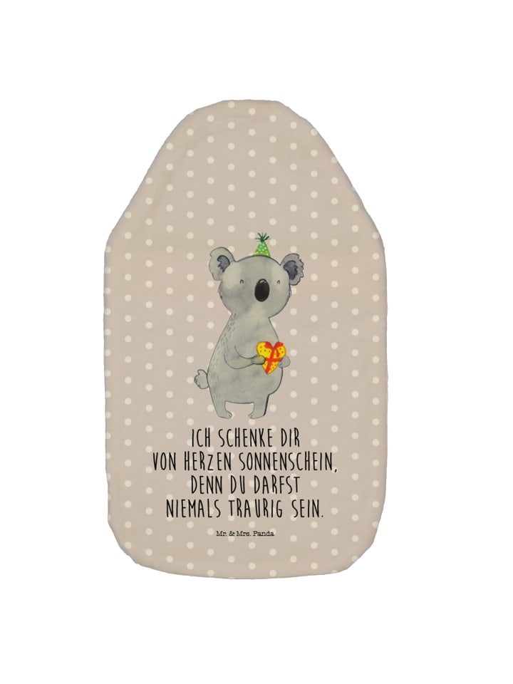 Mr. & Mrs. Panda Wärmflasche Koala Geschenk mit Spruch in Grau Pastell günstig kaufen onesize