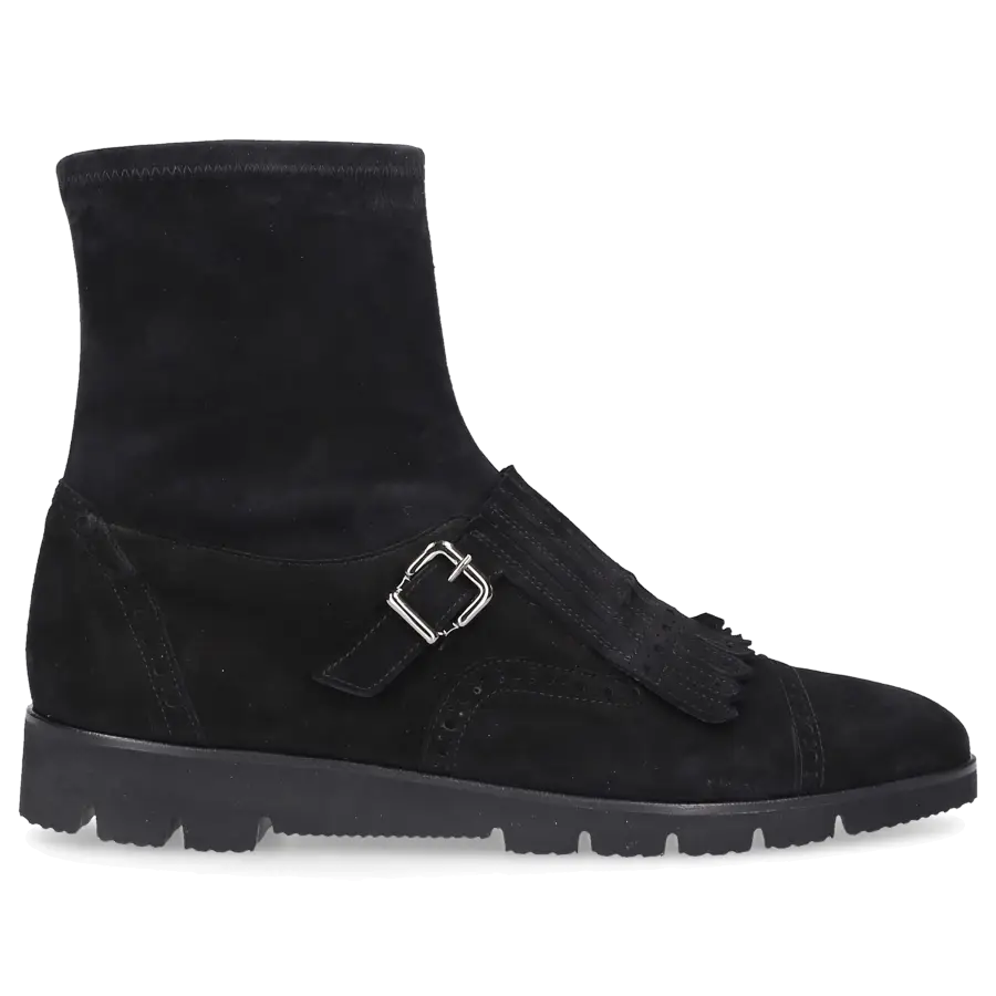 Truman's - Stiefeletten 9098 Veloursleder - schwarz