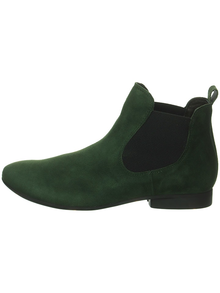 Think! Leder-Chelsea-Boots in Grün günstig kaufen