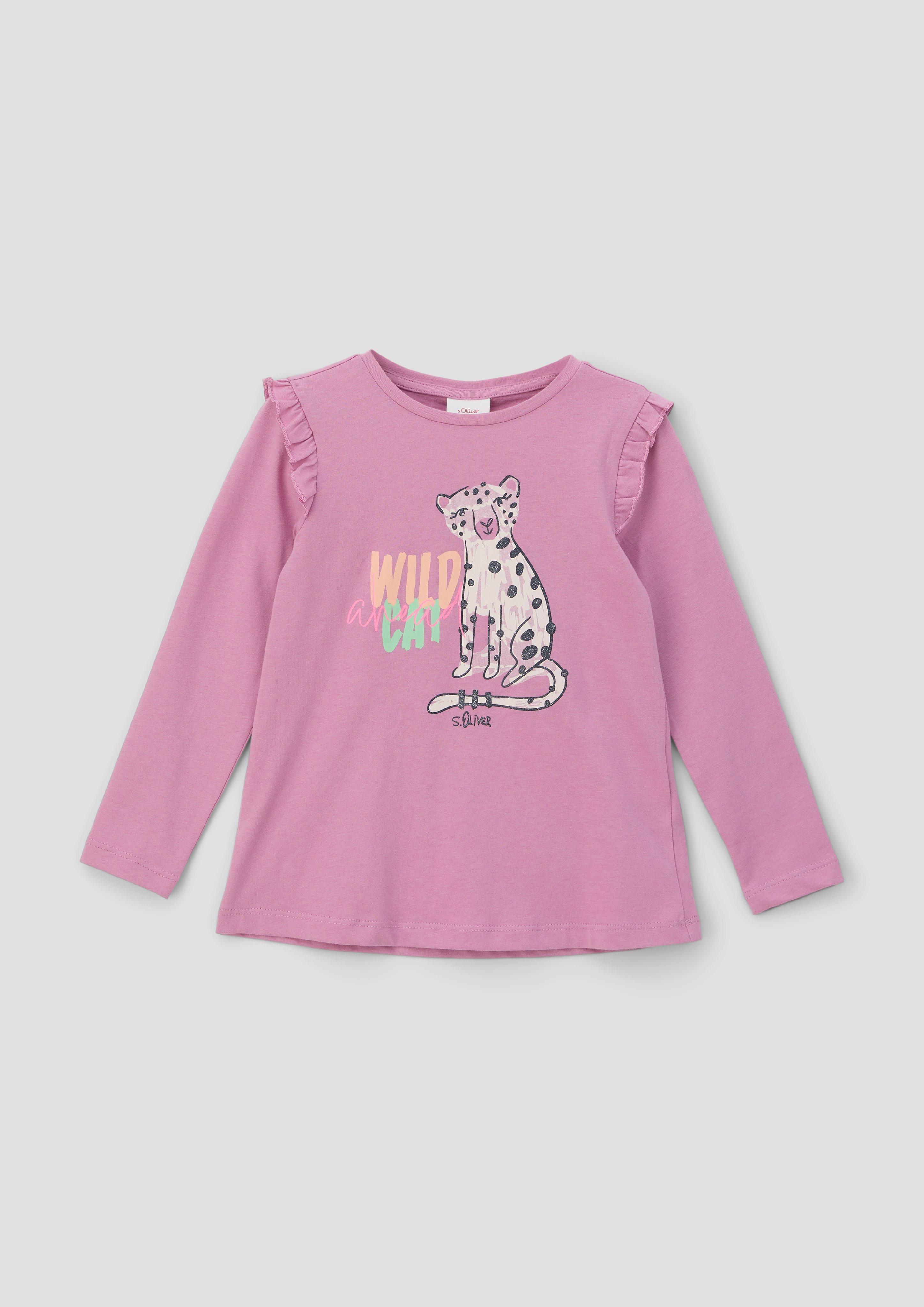Longsleeve mit Frontprint  2140026-4410
