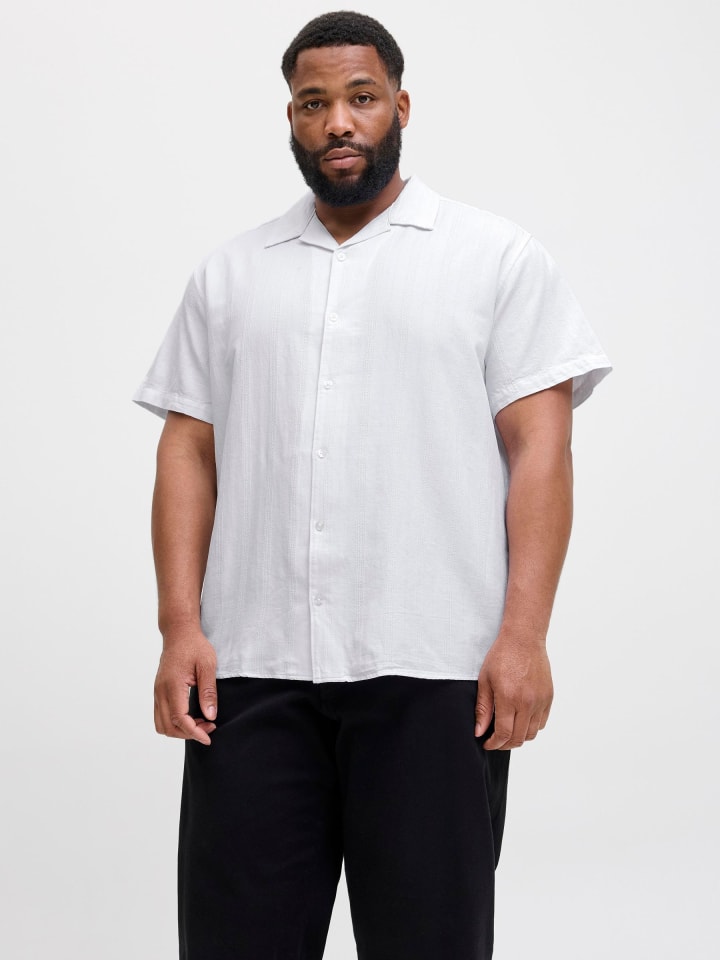 JACK & JONES PLUS Hemd in Bright White günstig kaufen