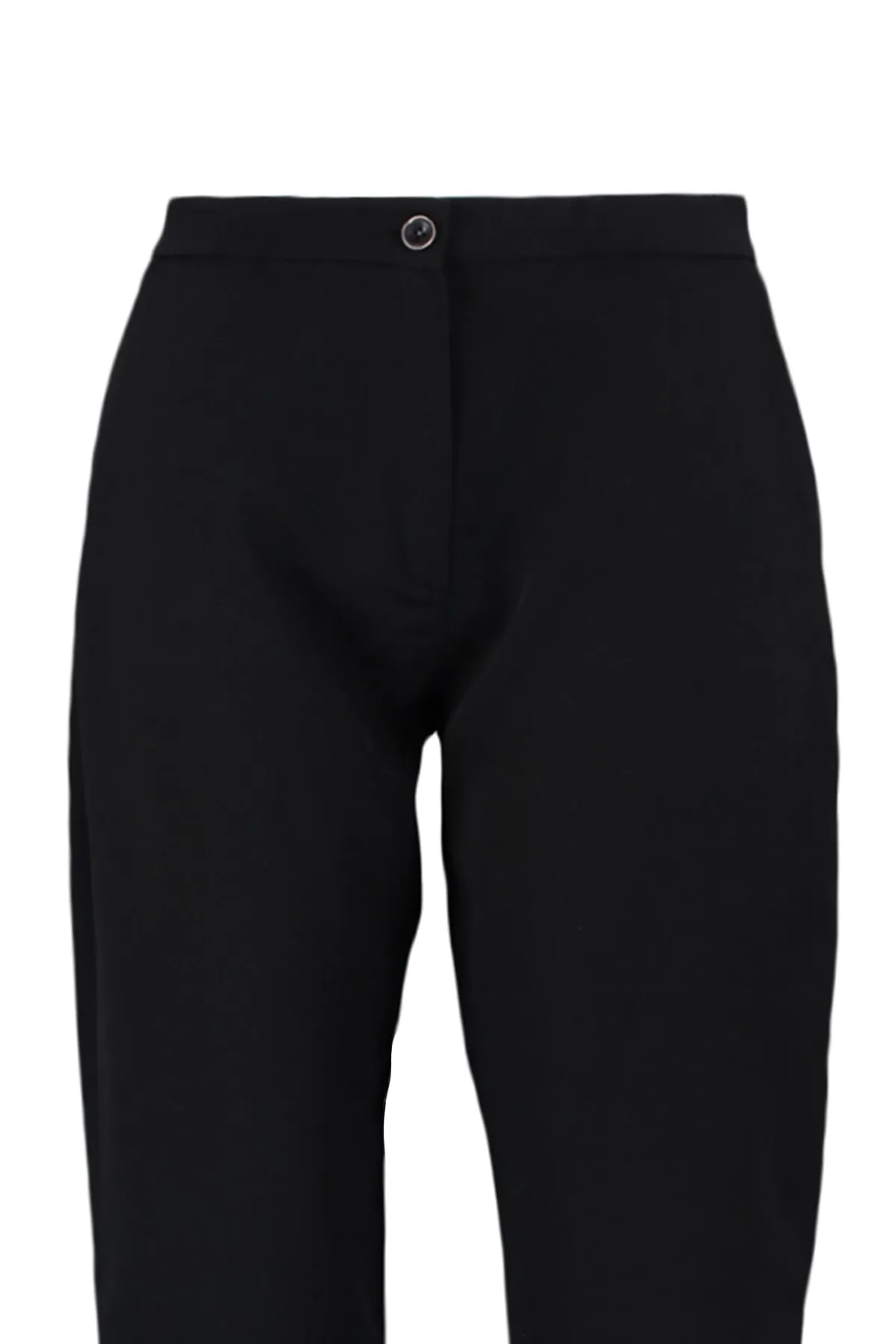 Trendyol Curve  Schwarze Hose aus Zigarettengewebe TBBAW23AR00051