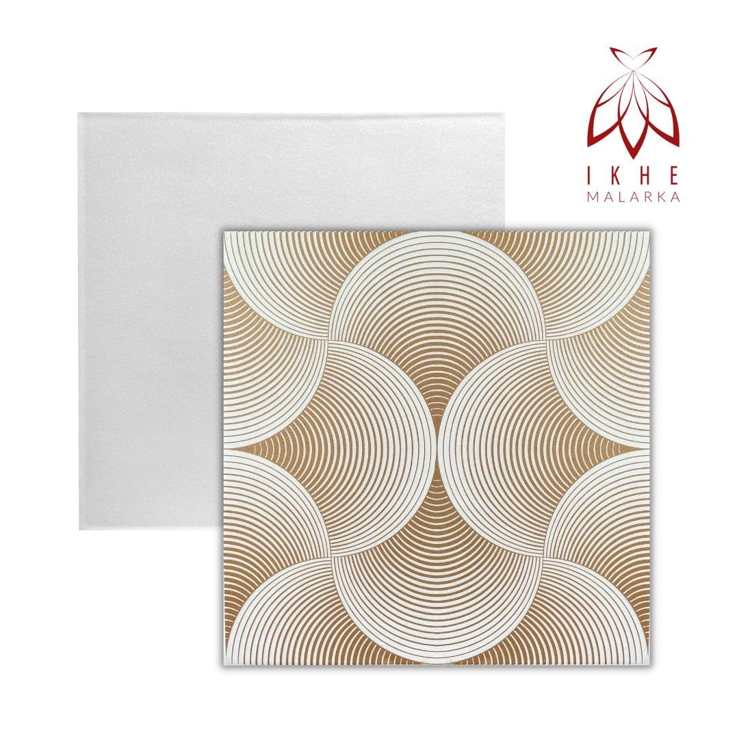 IKHEMalarka 3D Wandpaneel 3D Wandpaneele Wandverkleidung Deckenpaneele, BxL: 50,00x50,00 cm, 0,25 qm, Polystyrol MATERIAL STYROPOR ARTIGES! (4qm = 16 Stück)