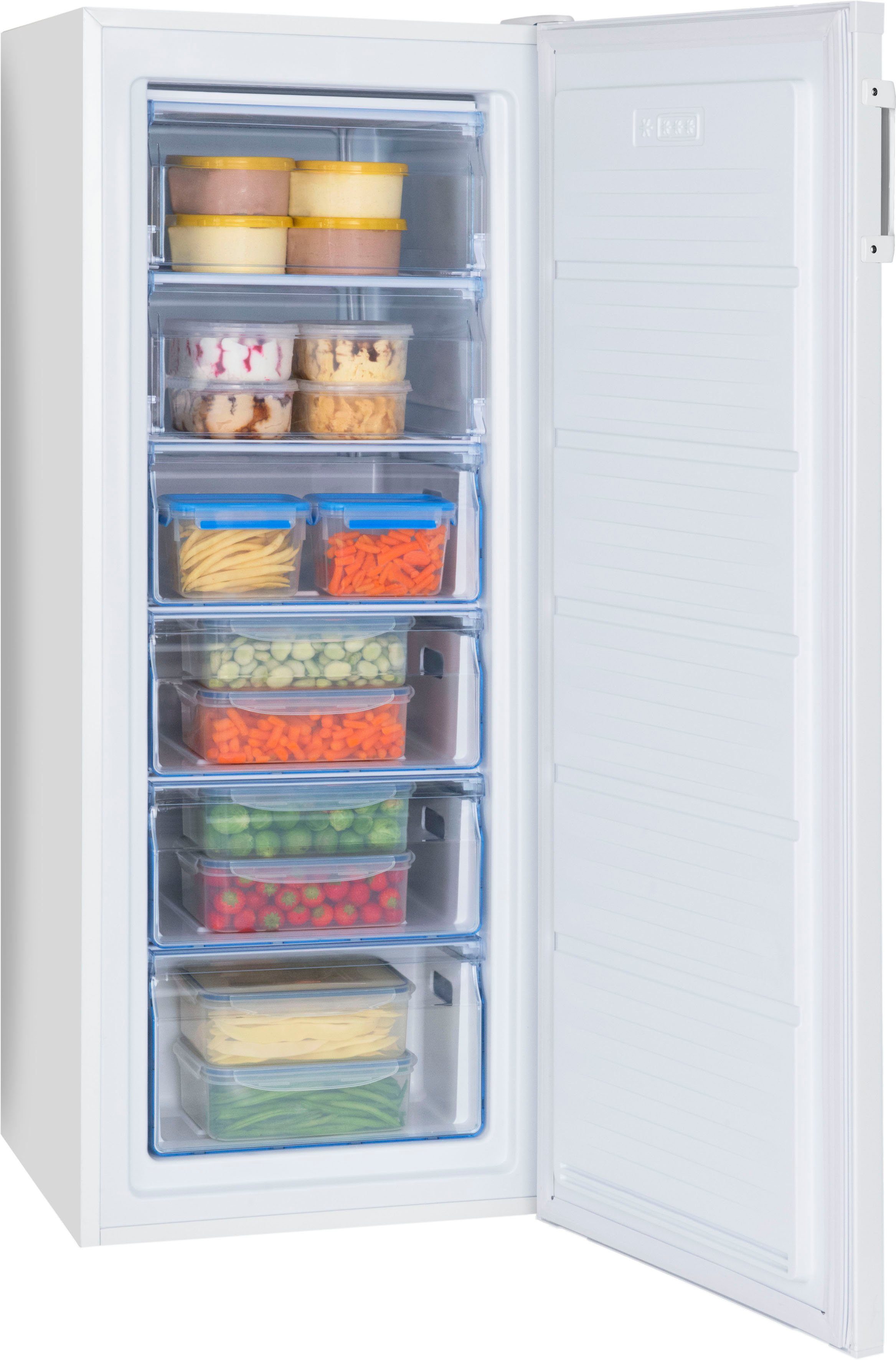 Amica Gefrierschrank GS 324 100 W, 141 cm hoch, 55 cm breit