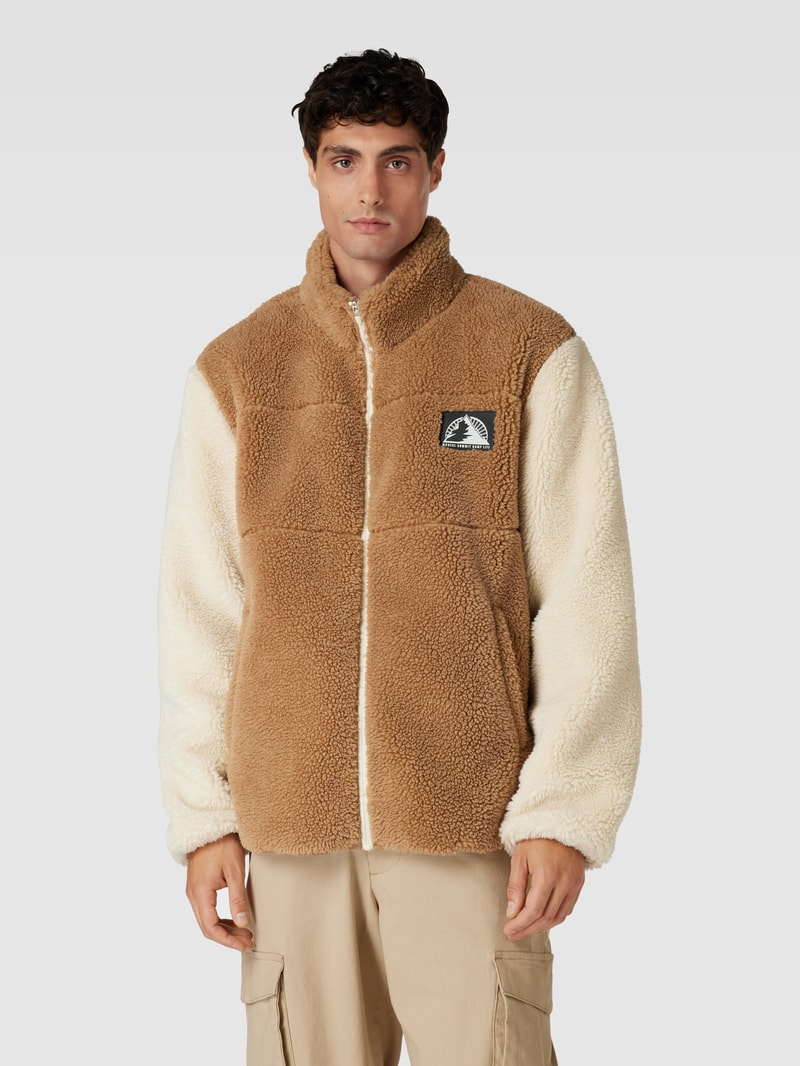 Jacke mit Teddyfell in camel
