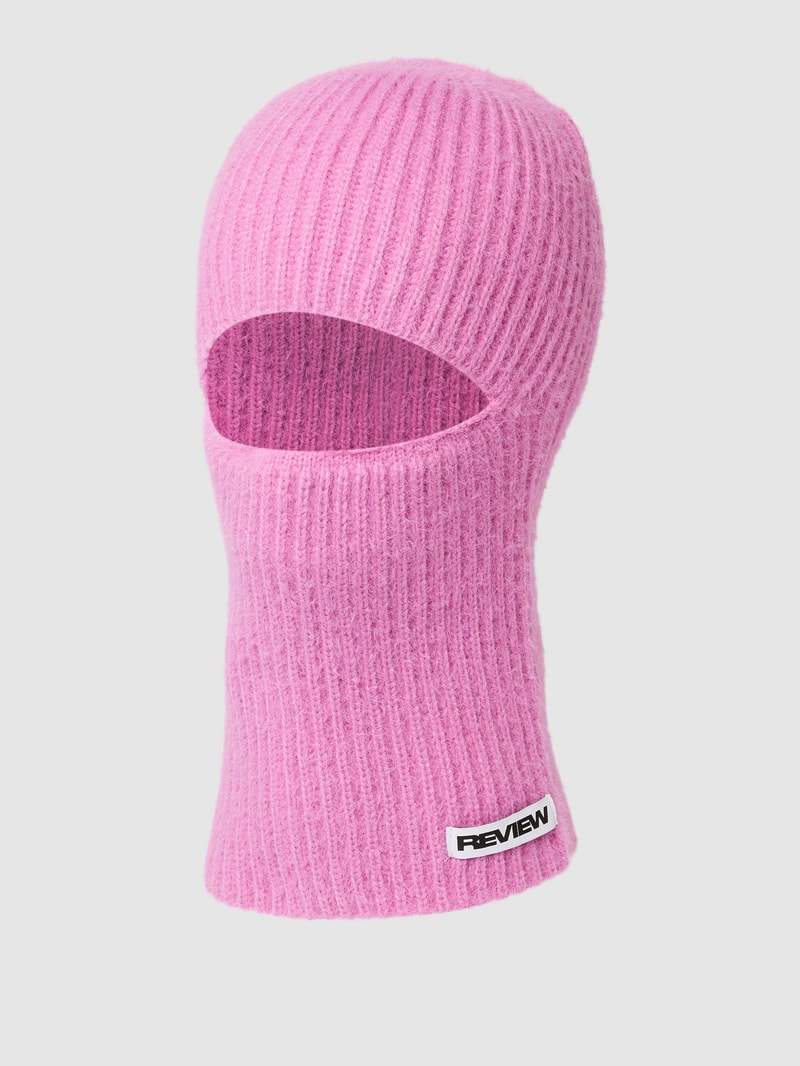 alaklava mit Label-Detail in pink