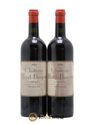 Château Haut Bages Libéral 5ème Grand Cru Classé  2020 - Lot de 2 Bouteilles