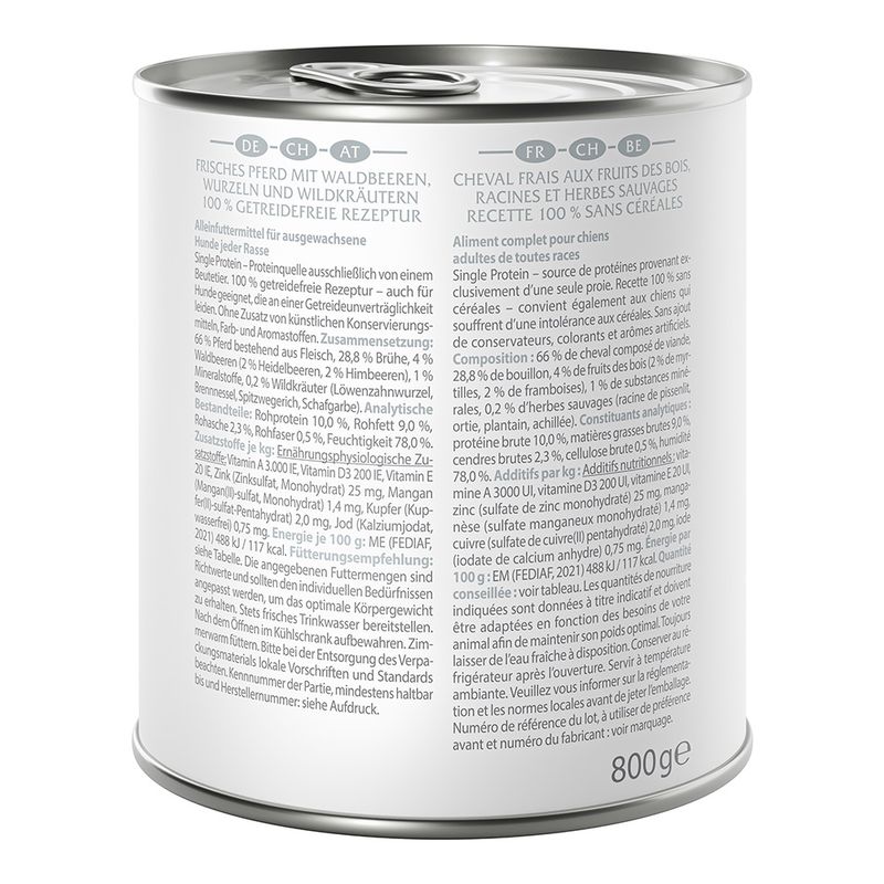 Sparpaket Wolf of Wilderness Adult 24 x 800 g - Single Protein