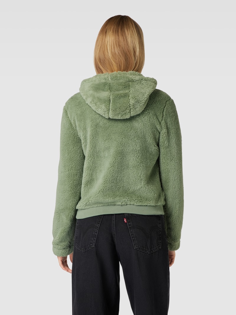 Sweatjacke aus Teddyfell in schilf