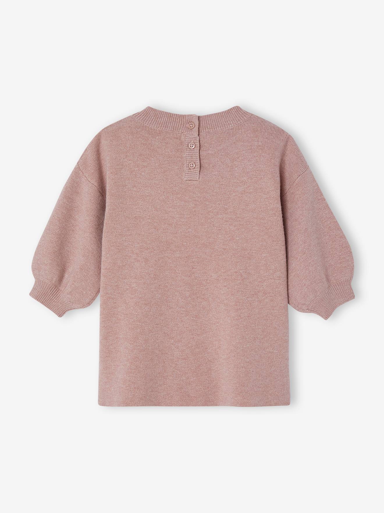 Vertbaudet Mädchen Baby Strickkleid - lila