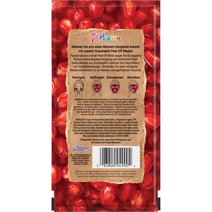Granatapfel Peel-Off Maske