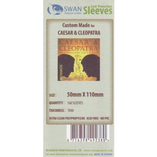 Swan Panasia Kartenhüllen 50mm x 110mm dünn (160)