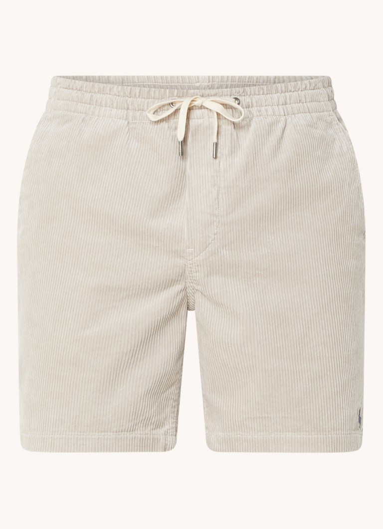 Pantaloni scurți din catifea reiată Ralph Lauren, croială dreaptă