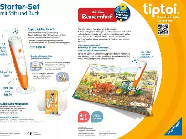 tiptoi® Starter-Set: Stift und Bauernhof-Buch
