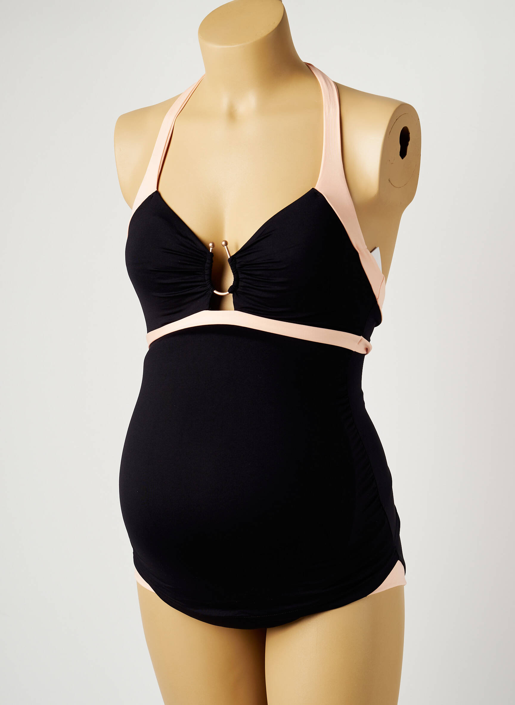 Cache Coeur Maillots2bain Maternite Femme couleur noir
