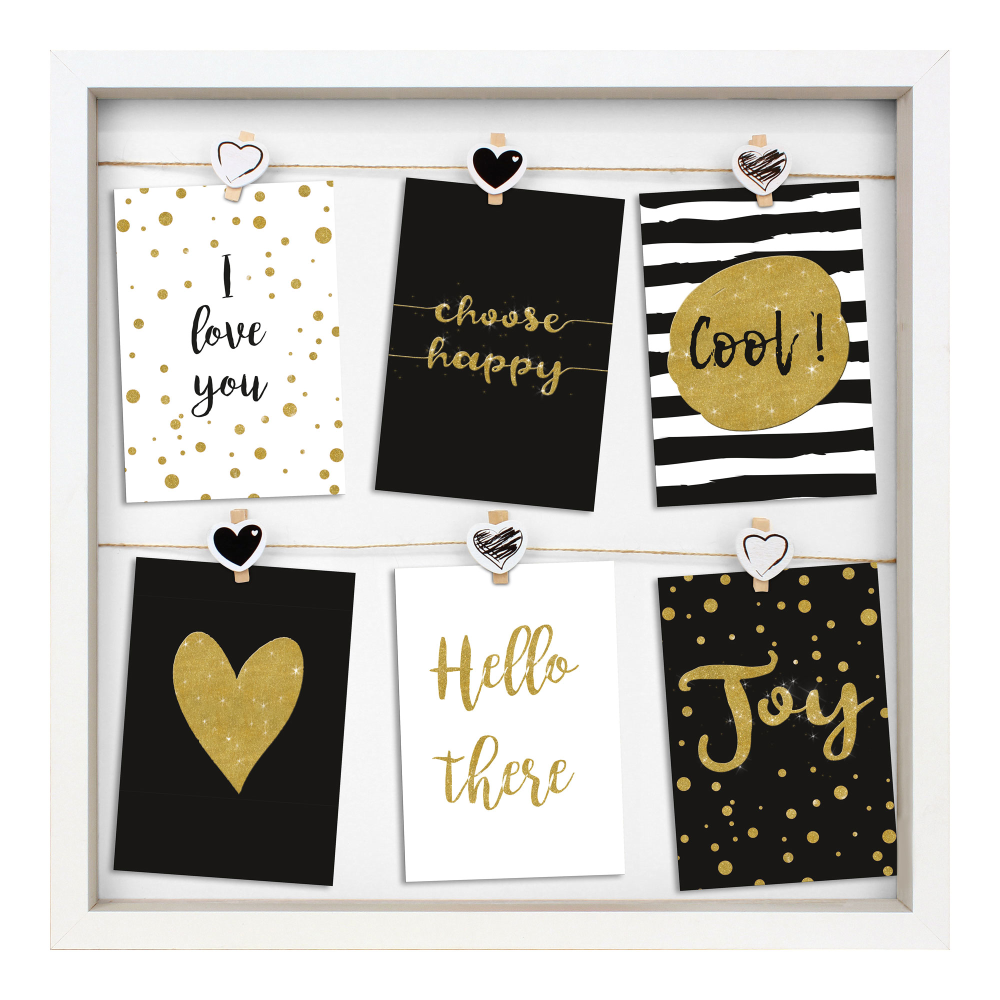 Bilderkollagen Bornholm weiß