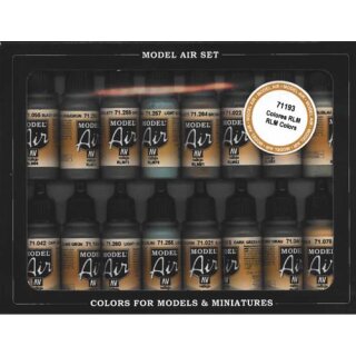 Model Air Set RLM-Farben 3 (16 Stk.) (Reichsluftfahrtministerium)