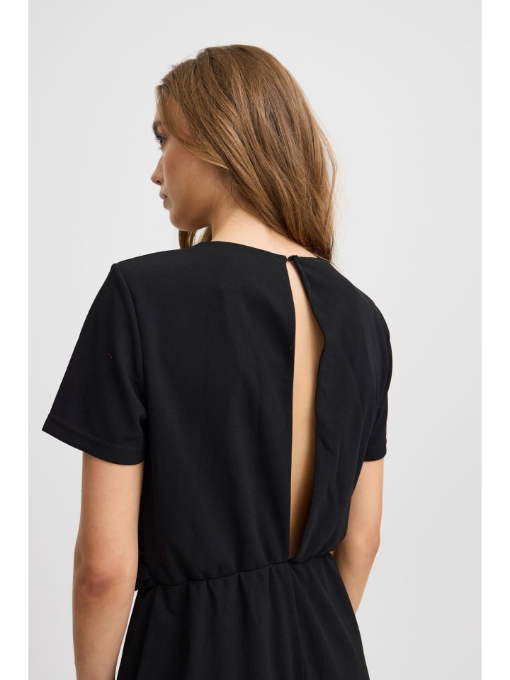 ICHI Overall IXMILA SS JU 20123122 modischer Kurzarm-Overall in Schwarz günstig kaufen
