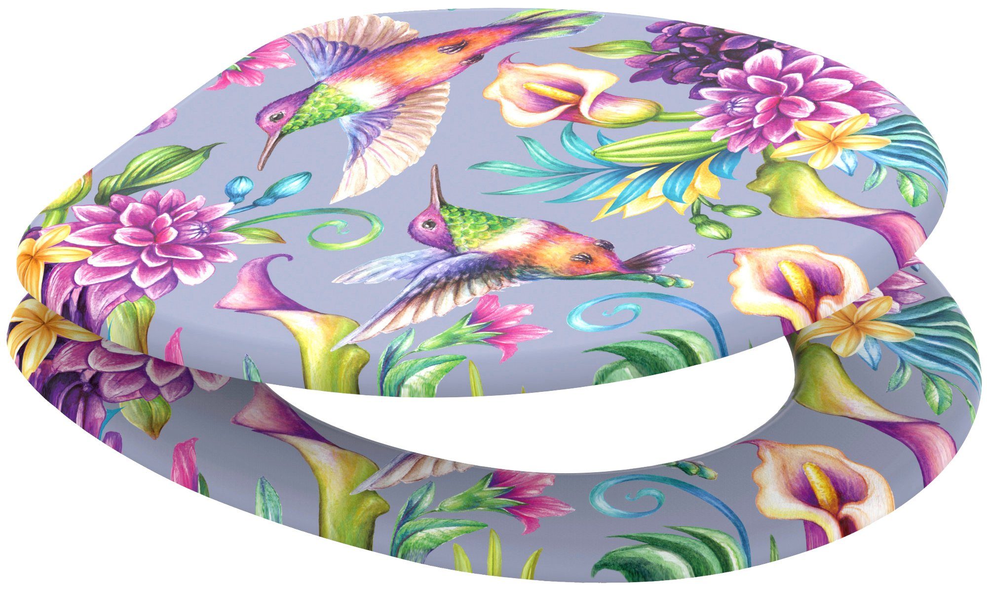 Sanilo WC-Sitz Kolibri, mit Absenkautomatik, BxL: 37,7 x 42,0 - 47,0 cm