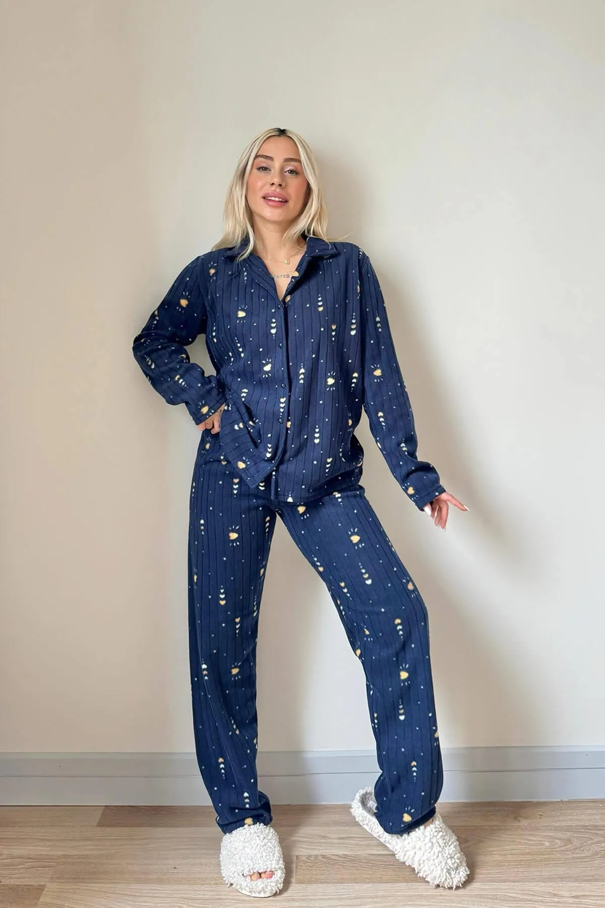 Pijamaevi  Pyjama set - Dunkelblau - Print