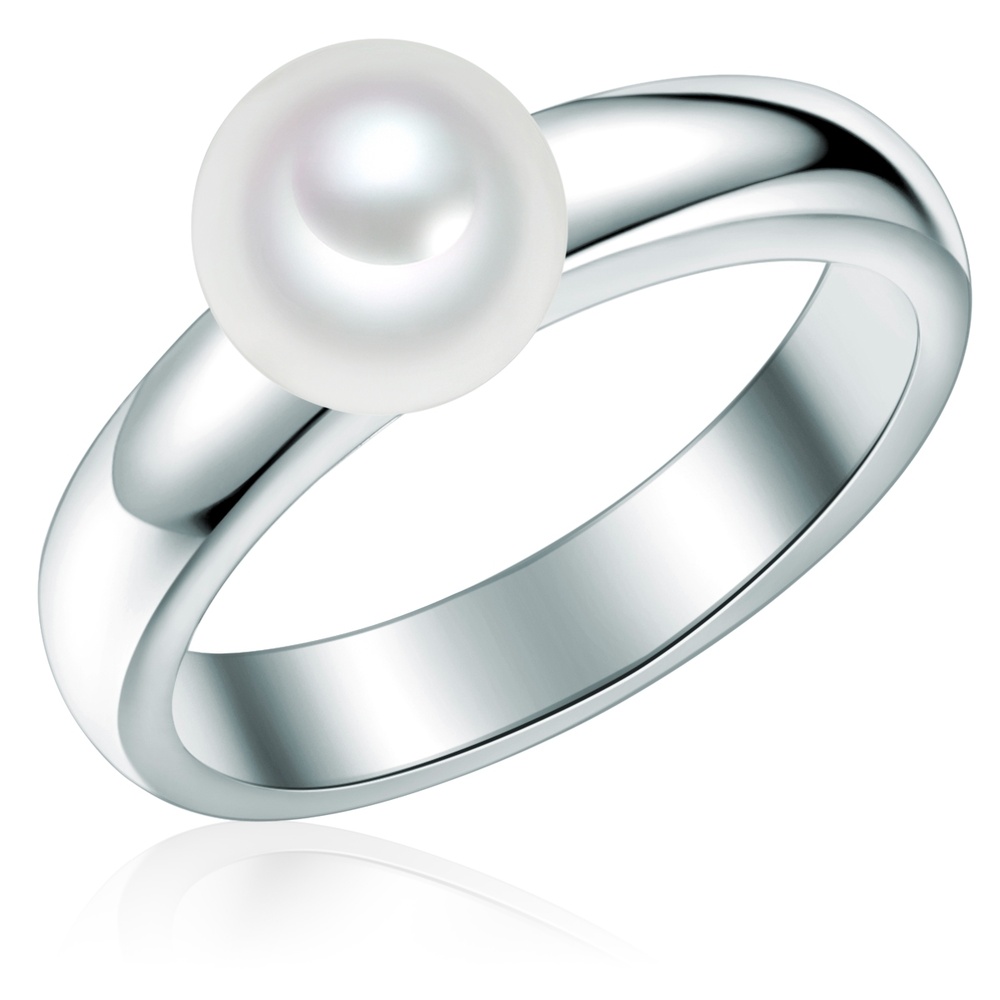 Valero Pearls Bague en argent Argent sterling Perle de culture d'eau douce en Argent Bague