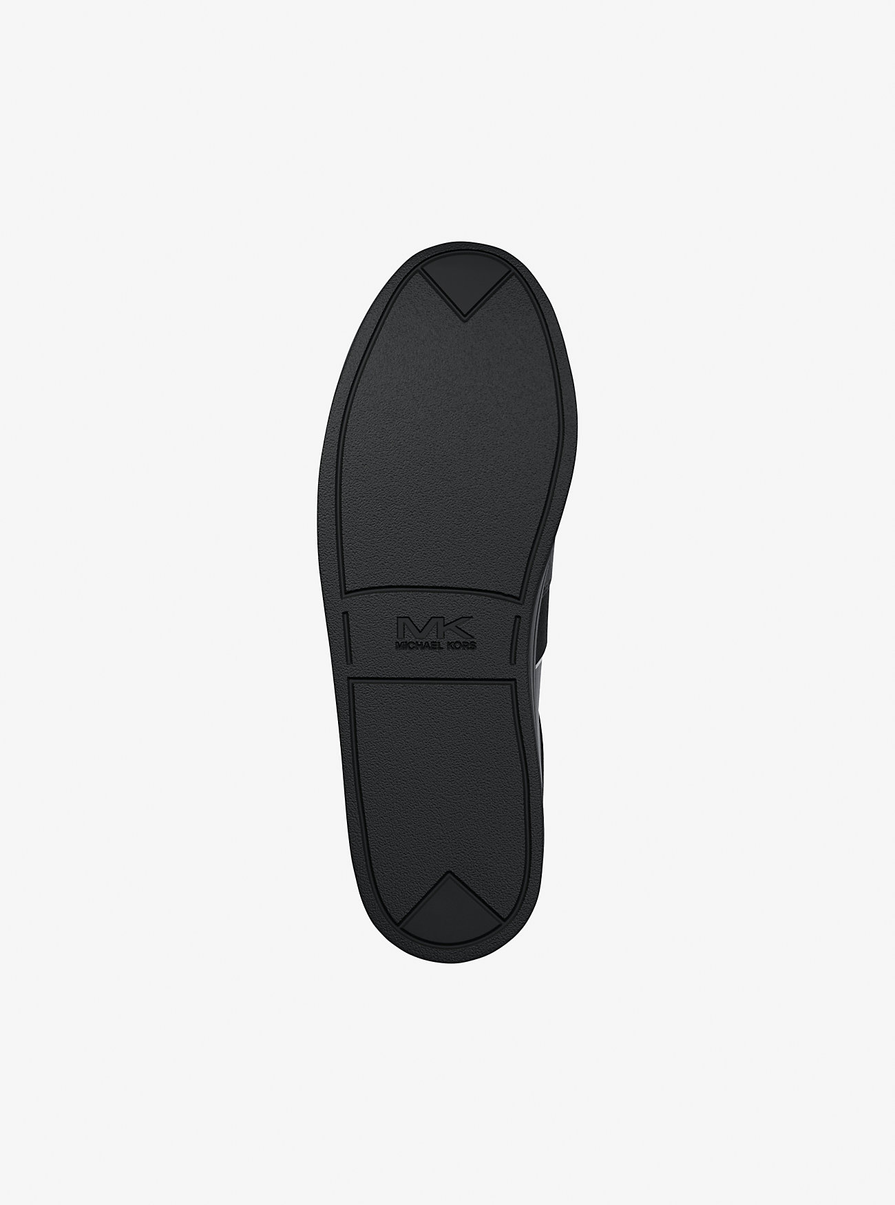 Sneaker in pelle con logo Brady Signature - NERO/NERO