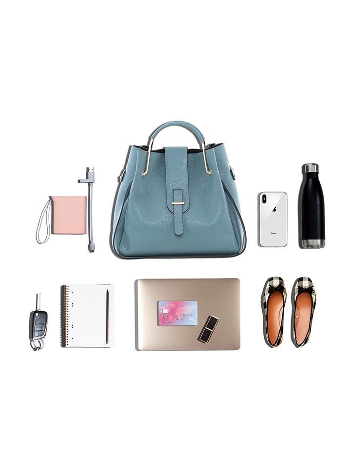 Lucca Baldi Leder-Henkeltasche 