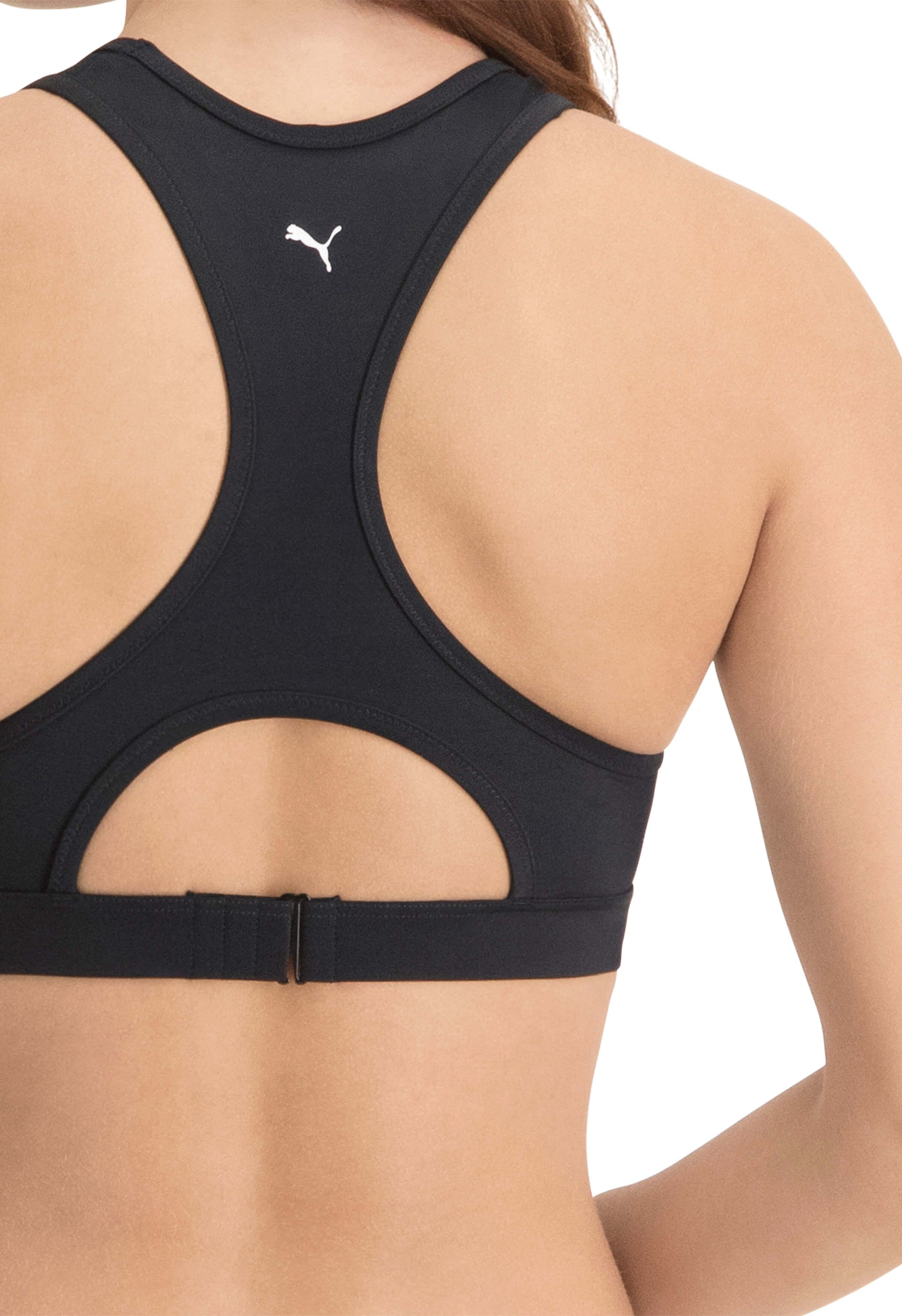 PUMA Racerback schwarzes Damen Bikini-Oberteil