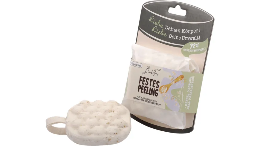 Badefee Festes Peeling Haferflocken & Maracuja-Grünertee 85 g