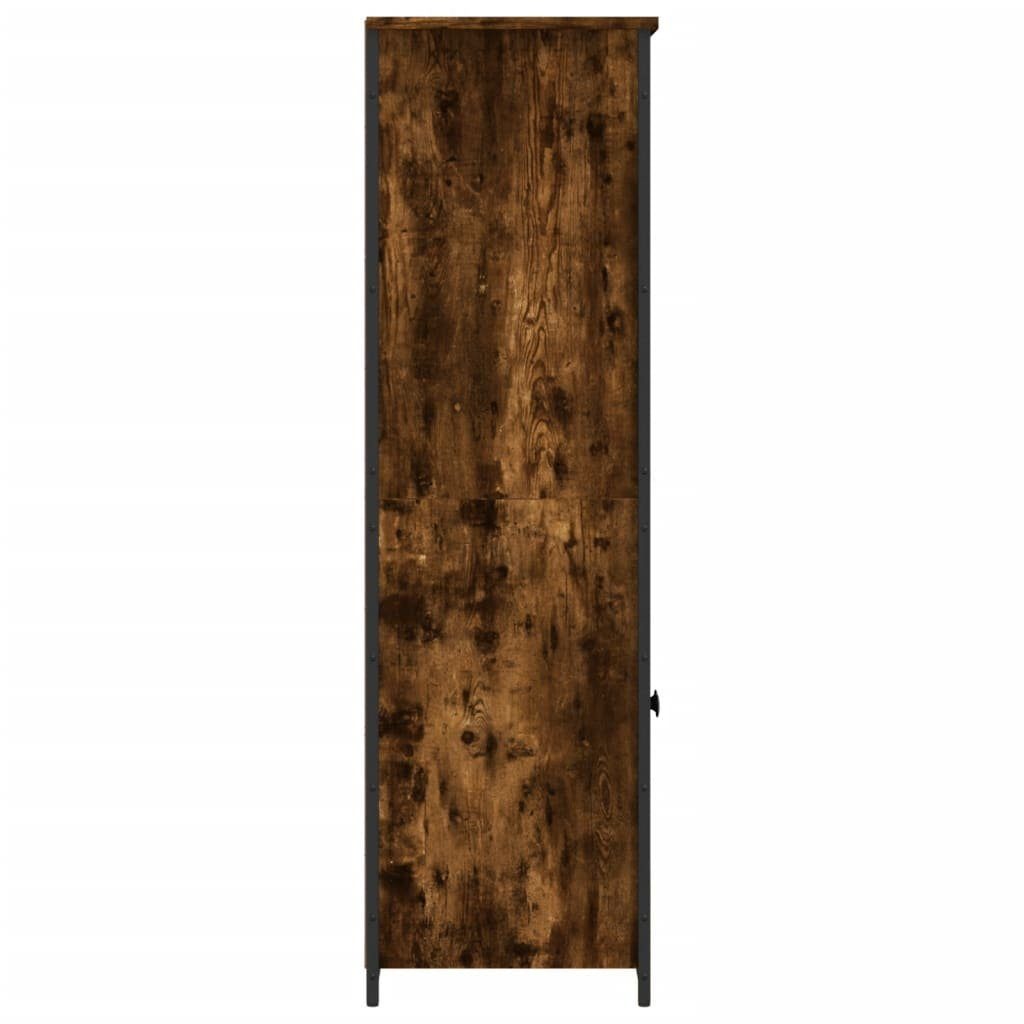 vidaXL Anrichte Highboard Räuchereiche 62x36x121,5 cm Holzwerkstoff