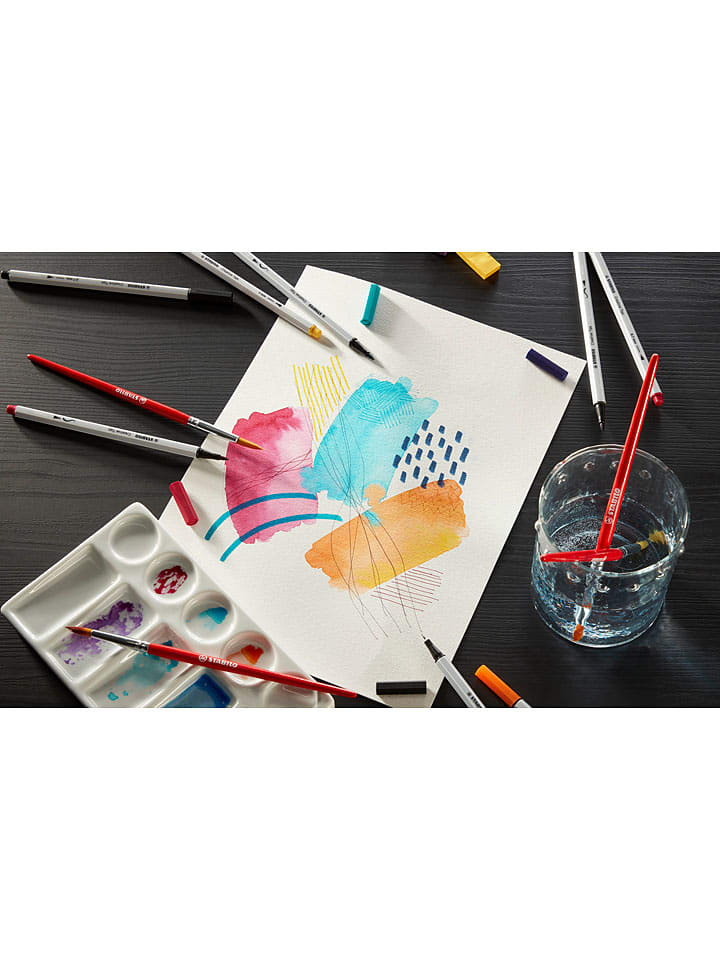 STABILO 10er-Set: Multi-Liner ''STABILO Creative Tips ARTY'' in Schwarz - 2 x 5 Stück günstig kaufen onesize
