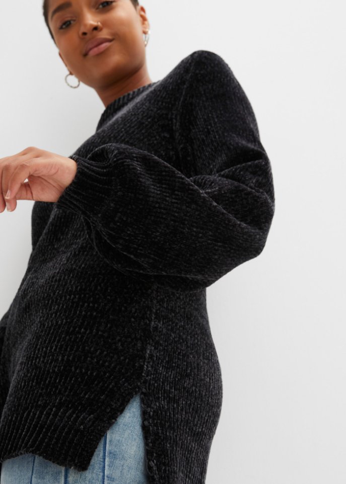 Chenille-Longpullover
