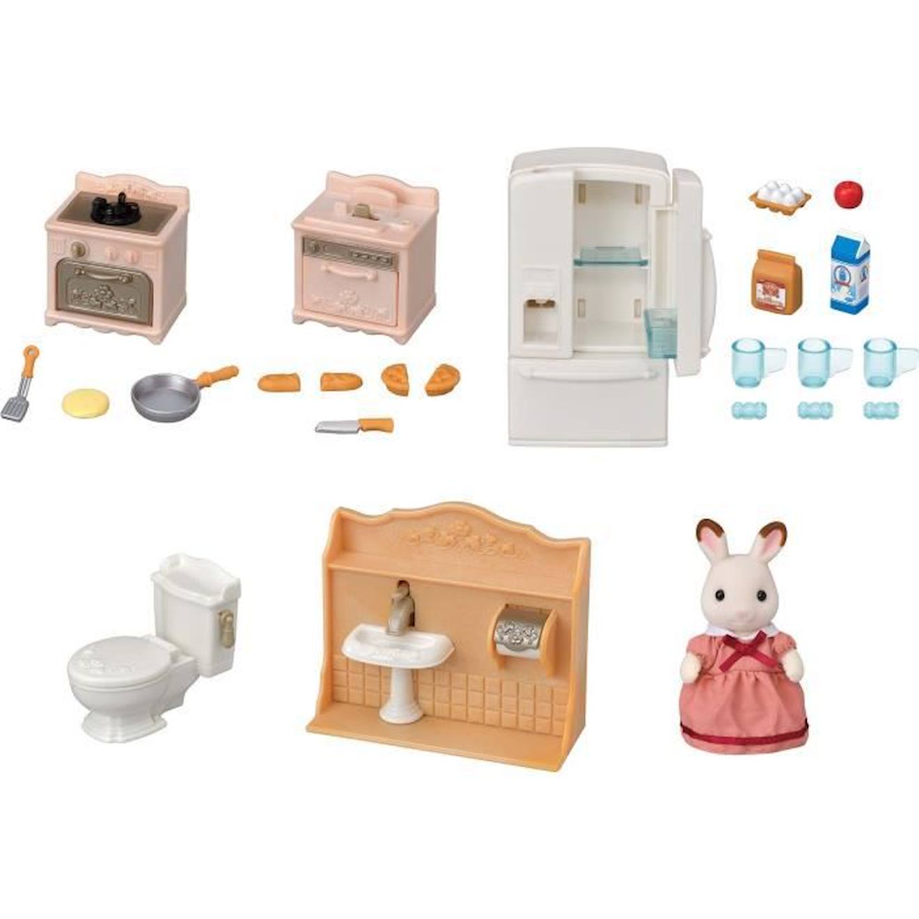 Le set d'ameublement cosy cottage et maman