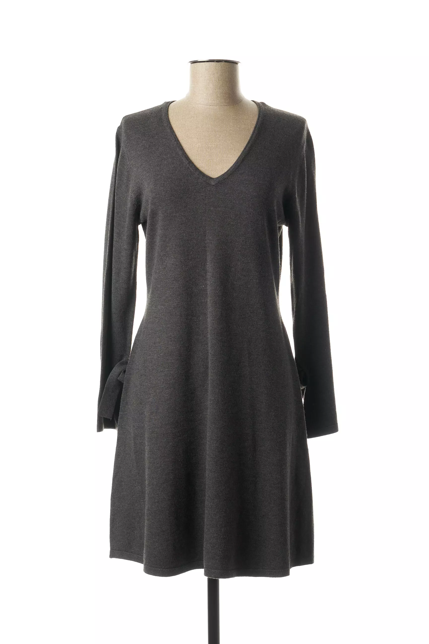 Marble Robes Courtes Femme couleur gris