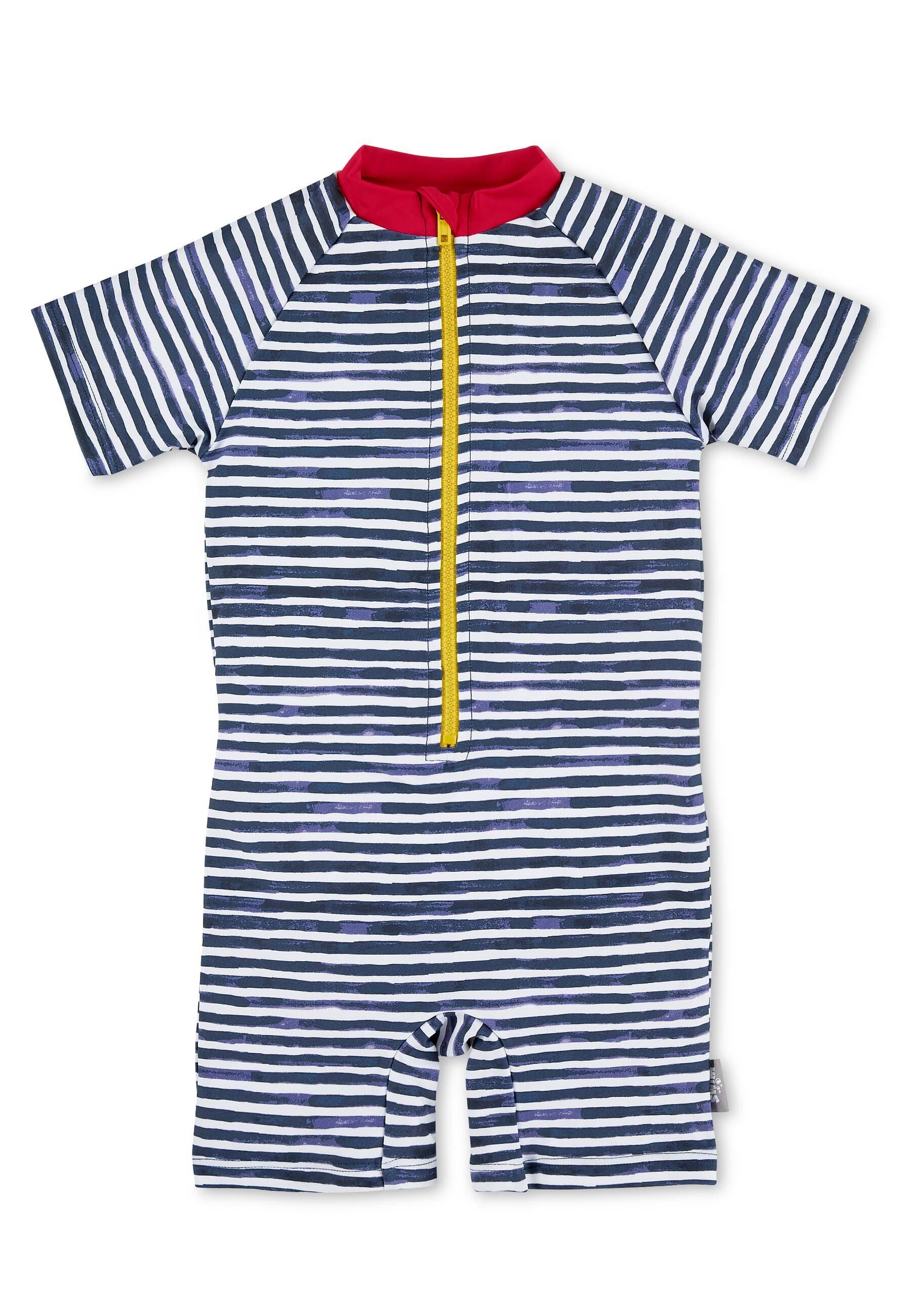 Sterntaler® Badeanzug Schwimmanzug Schildkröte (1-St., Kinderbadeanzug Langarm, Babyschwimmanzug gemustert) Schwimmanzug mit Reißverschluss und Stehkragen, Baby Badeanzug