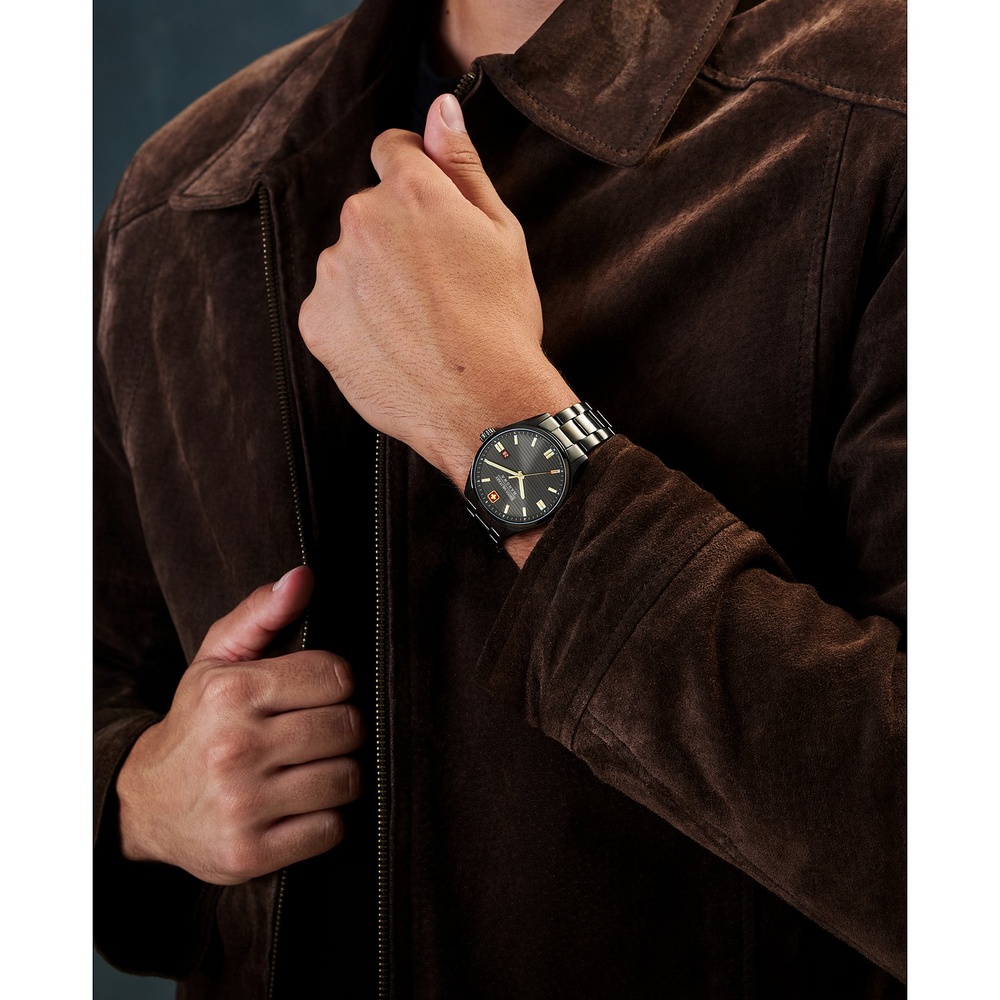 SWISS MILITARY HANOWA Montre pour hommes Acier inoxydable Montre