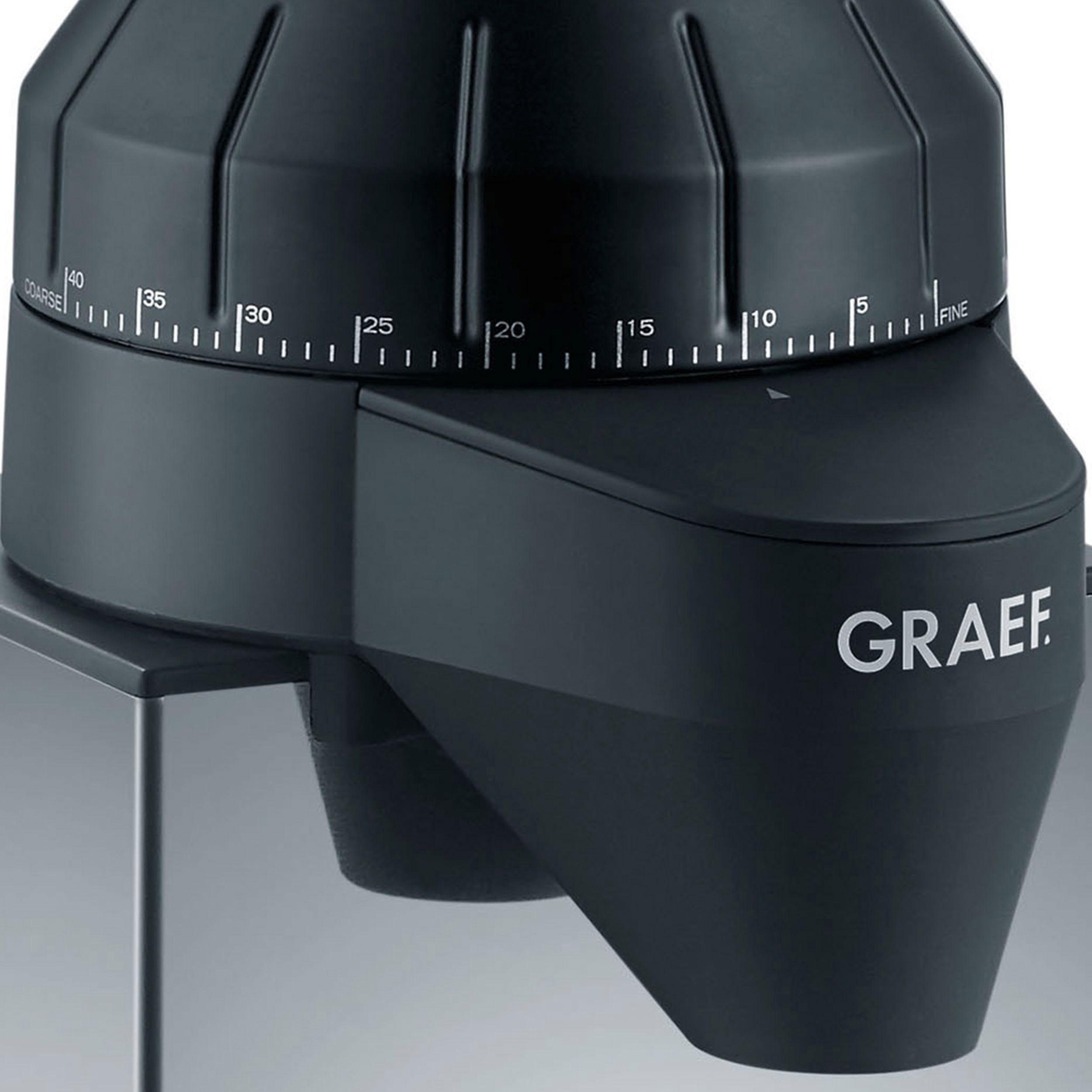 Graef Kaffeemühle CM 820, 128 W, Kegelmahlwerk, 250 g Bohnenbehälter, Edelstahl